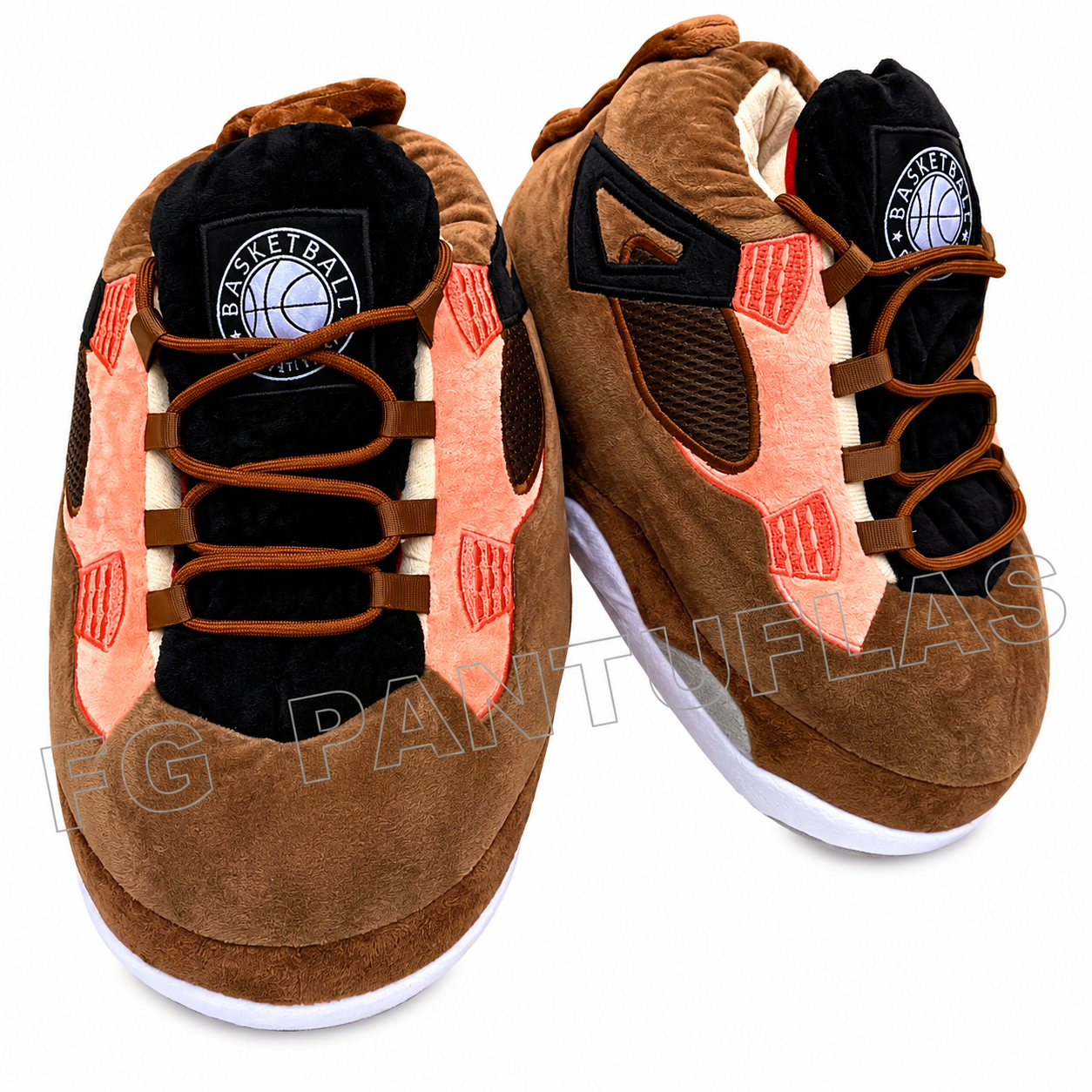 12 FGPantuflas Estilo RETRO 4 - Cafe - Imagen 1