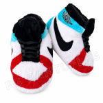FGPantuflas Estilo RETRO 1 Celeste/Rojo